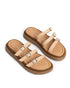 Sandalia Nude Chunky Tres Tiras 3154038